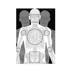 Tactical Weapon System - Tarcza strzelecka sylwetkowa TWS CERBER SKELETON