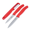 Victorinox - Zestaw noży kuchennych Swiss Classic z obieraczką - 3 elementy - Czerwony - 6.7111.33C1