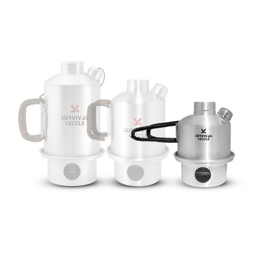 Survival Kettle - Czajnik turystyczny stalowy Silver Mini Steel - 0,3 l