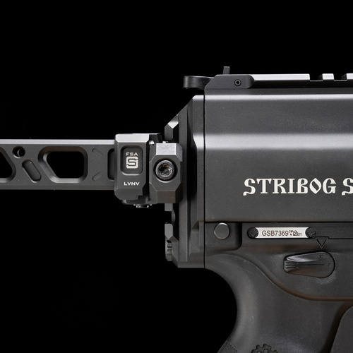 Strike Industries - Adapter montażu kolby Picatinny Strike do Stribog SP9 - Czarny - SI-SP9-PSA-BK