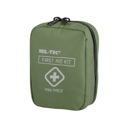 Mil-Tec - Apteczka z wyposażeniem First Aid Kit - Mini Pack - Zielony OD - 16025800