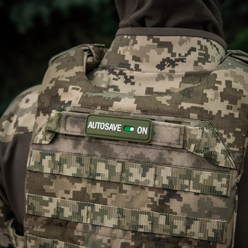 M-Tac - Naszywka Autosave PVC - 3D - Oliwkowy - 51116701