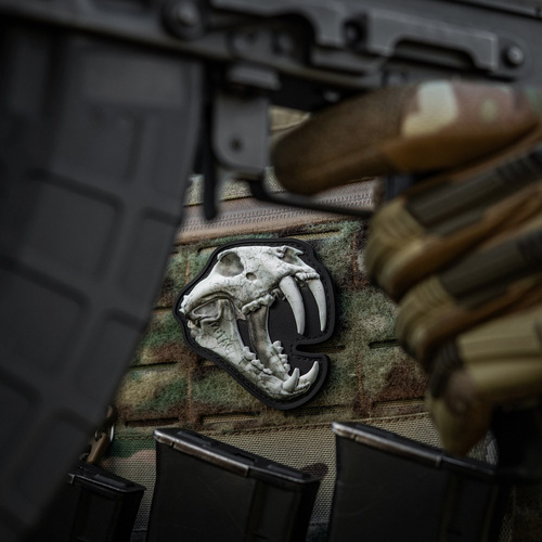 M-Tac - Naszywka Old Tiger - PVC - Biały - 51001201