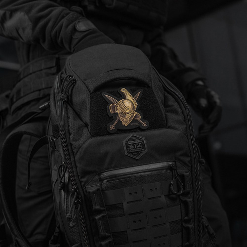 M-Tac - Naszywka Hełm Gladiatora - Haft - Cordura 500D - Złoty - 51374002