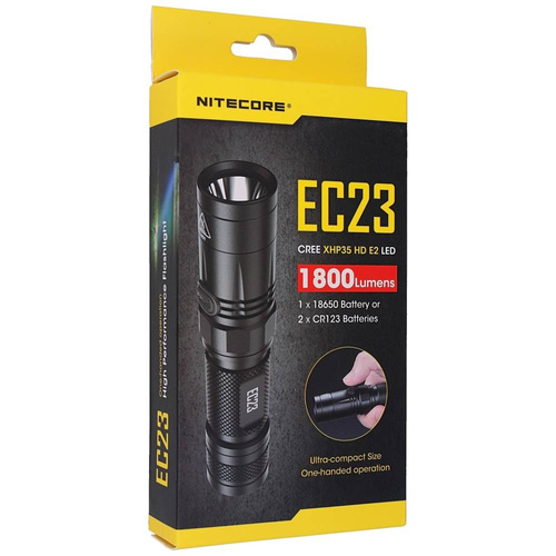 NiteCore - Latarka LED akumulatorowa EC23 - 1800 lm - 18650 / 3500 mAh - EC23