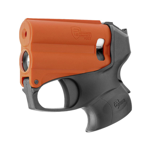 Umarex - Miotacz gazu pieprzowego P2P PGS II KIT z latarką - Czarno/pomarańczowy - 2.2058-1