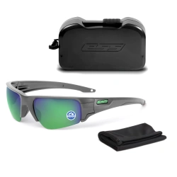ESS - Okulary balistyczne Crowbar Polarized - Matte Carbon - Mirrored Green - EE9019-20