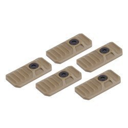Strike Industries - Ochronne zaślepki LINK Cover do otworów M-LOK / KeyMod - 5 szt. - FDE - SI-LINK-COVER-FDE