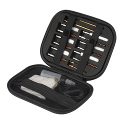 MFH - Zestaw do czyszczenia broni krótkiej - 19 elementów - Czarny - 27382