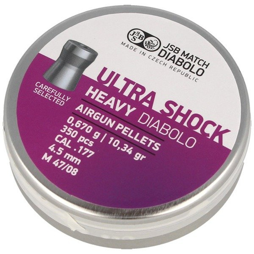 JSB - Śrut do wiatrówki Diabolo Heavy Ultra Shock 4.50 mm - 350 szt. - 546268-350