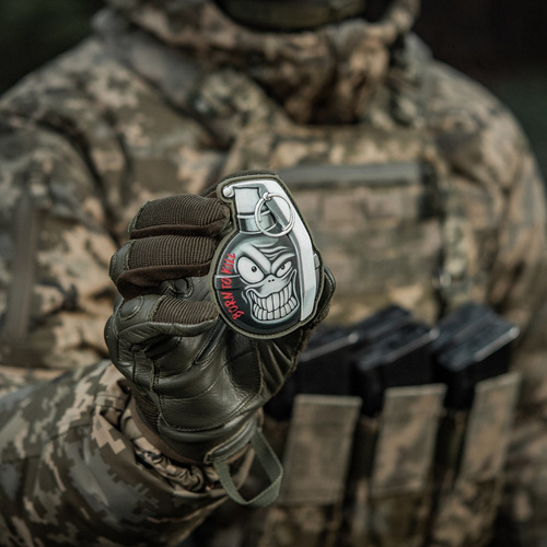 M-Tac - Naszywka M67 Szalony - PVC 3D - Czarny/Biały - 51139100