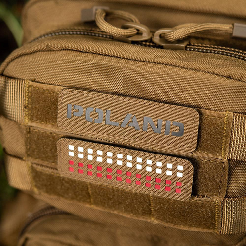 M-Tac - Naszywka - Polska - Laser Cut - Coyote / Czarny - 51003105