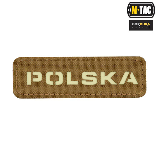 M-Tac - Naszywka Polska 25х80 - Laser Cut Fluorescencyjna - Coyote / Fluo - 51004205