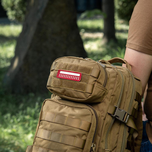 M-Tac - Naszywka - Flaga Polski - Fluorescencyjna - Piksele / Prostokąt - Czerwony - 51005233