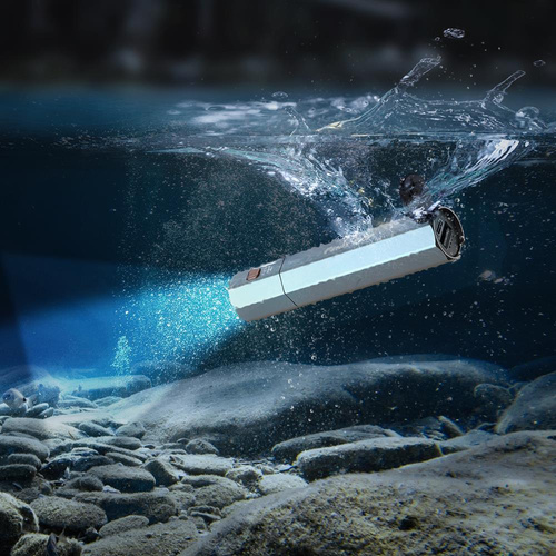 Fenix - Latarka diodowa LED E-CP z akumulatorem 5000 mAh - 1600 lm - Niebieska - E-CP Blue