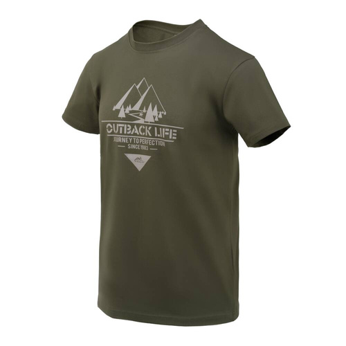Helikon - Koszulka T-shirt Outback Life - Taiga Green - TS-OBL-CO-09