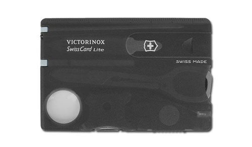 Victorinox - Swiss Card - Lite - Przezroczysty Czarny - 0.7333.T3