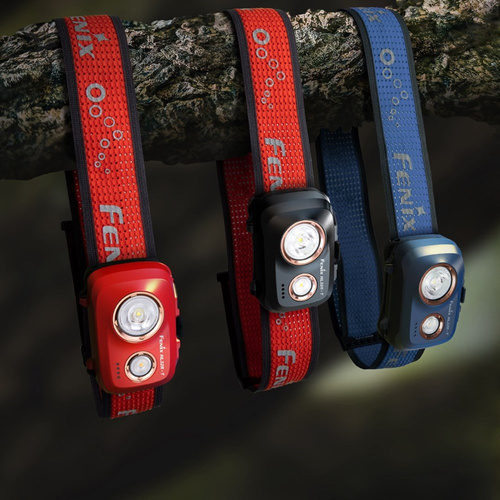 Fenix - Latarka czołówka diodowa HL32R-T - Czerwony / Czarny - 039-548