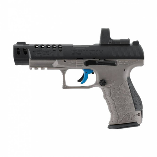 Walther - Wiatrówka CO2 Q5 Match 5" Combo SET z kolimatorem Umarex RDS 8 - 4,5 mm - 5.8421-1