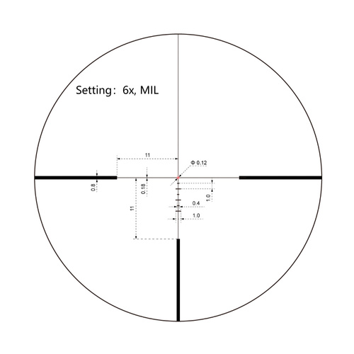 Vector Optics - Luneta biegowa Continental x6 Tactical - 1-6x24i - Czarny - SCOC-44