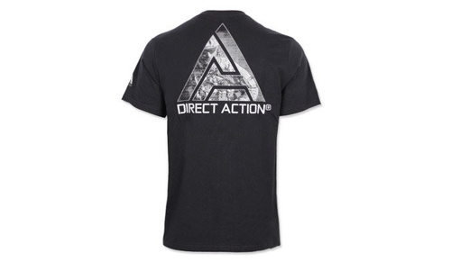 Direct Action - T-Shirt Logo D.A.® (#3) - Czarny - TS-LDA3-CTN-BLK
