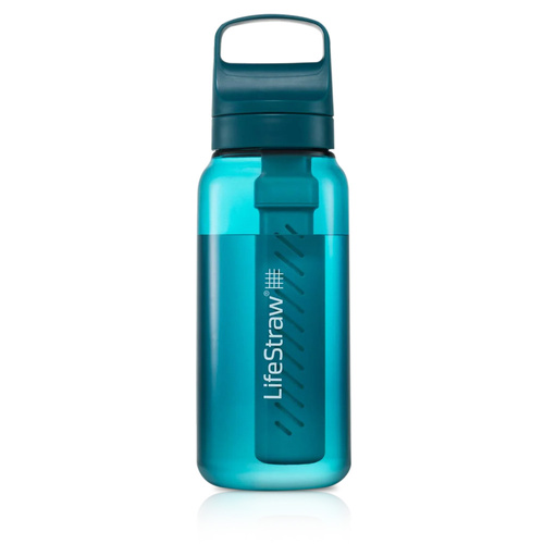 LifeStraw - Butelka filtrująca Go 2.0 - 1000 ml - Laguna Teal - LGV41LTLWW - Bidony, bukłaki, manierki