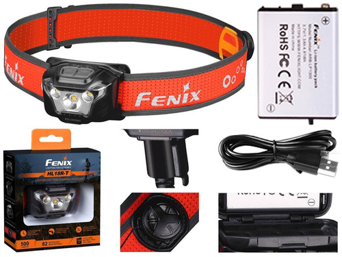 Fenix - Latarka czołówka LED HL18R-T z akumulatorem 1300 mAh - 500 lumenów - 039-476