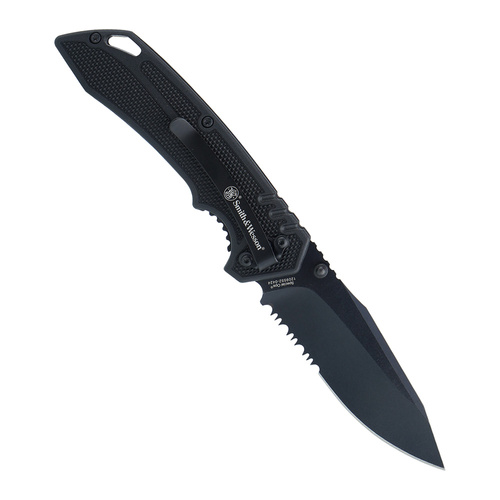 Smith & Wesson - Nóż składany Special Ops Serrated - 7Cr - Czarny - 1209514