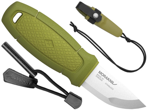 Morakniv - Nóż z krzesiwem Eldris Fire Starter Neck Knife Kit - Zielony - 12633