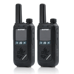 BaoFeng - Zestaw radiotelefonów - 2 sztuki - 16 programów - VOX - Czarne - BF-T17