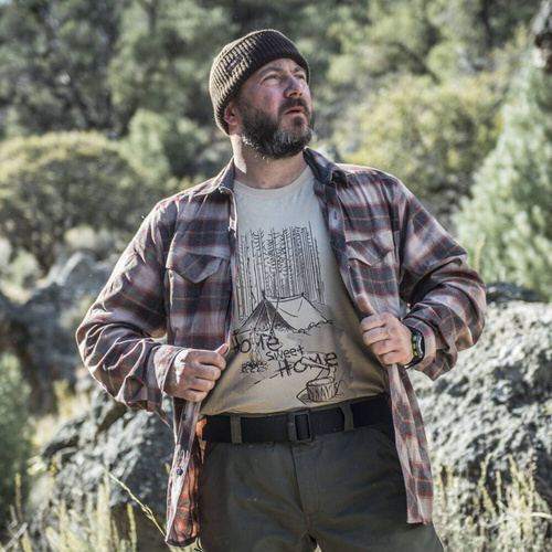 Helikon - Koszulka Home Sweet Home - Bawełna - Taiga Green - TS-HSH-CO-09