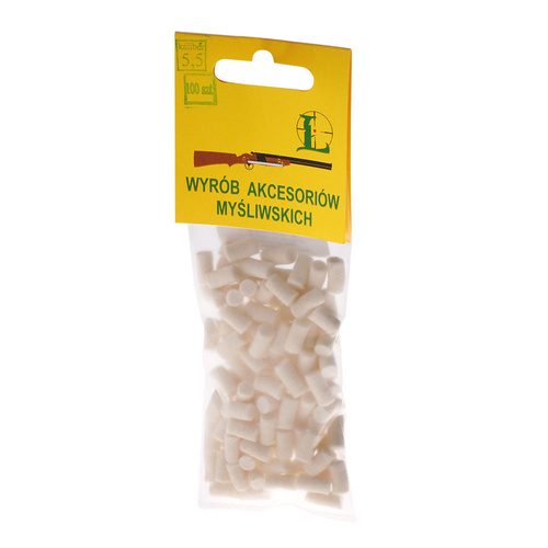 Łuszczek - Przecieraki filcowe do broni pneumatycznej - 5,5mm - 100 sztuk - 4-004 - 5,5