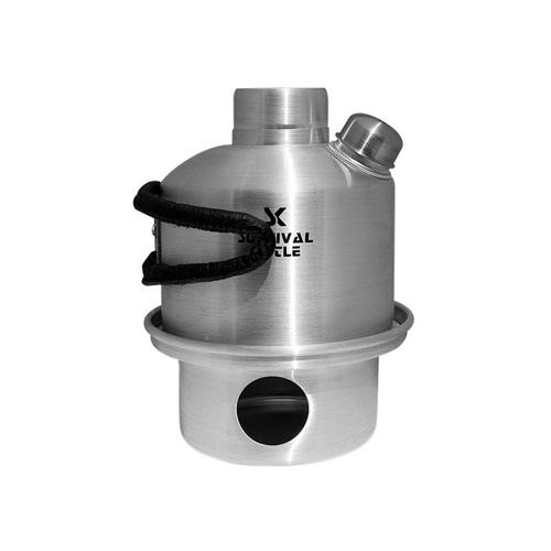 Survival Kettle - Czajnik turystyczny stalowy Silver Mini Steel - 0,3 l