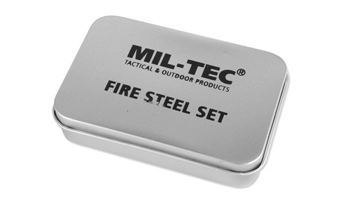 Mil-Tec - Zestaw do rozpalania ognia - Fire Steel Set - 15275000
