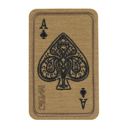 M-Tac - Naszywka Ace Of Spades - Haftowana - Cordura 500D - Coyote - 5363