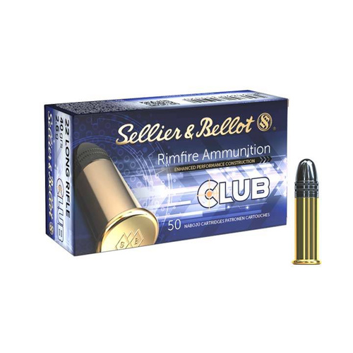 Amunicja bocznego zapłonu Sellier&Bellot .22LR Club LRN 40 gr / 2.6 g - 50 sztuk - V355297