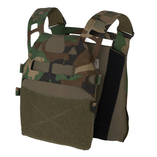 Direct Action - Ultralekka kamizelka taktyczna Plate Carrier Bearcat® - Woodland - PC-BRCT-NLN-WDL