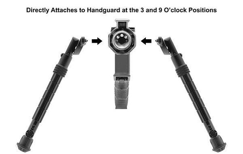 UTG - Dwójnóg składany Recon Flex 8-12" - M-LOK - Czarny - TL-BPDM02