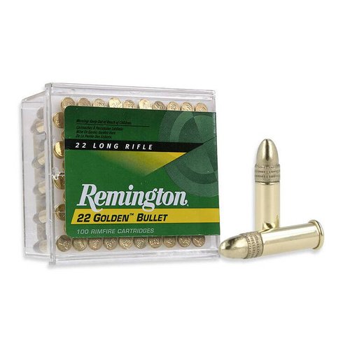 Amunicja Remington .22LR HV RN 40 gr / 2.6 g - Mosiężny - 100 sztuk - 21276