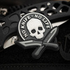 M-Tac - Naszywka 3D PVC No Knife - No Life - Czarny / Biały - 51128236