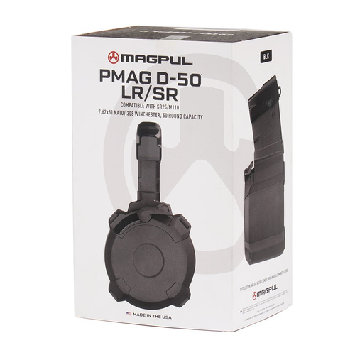 Magpul - Magazynek PMAG D-50® LR/SR GEN M3® do AR10 / SR25 / M110 - Czarny - MAG993-BLK