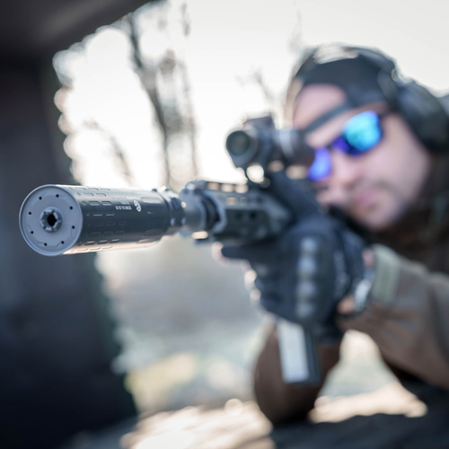 Gomander - Tłumik do broni Tactinox QD L - 5,56 mm - Gwint M26x1,5 - Czarny - TB0.9650