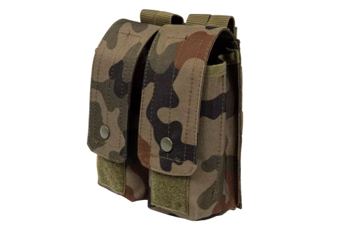 GFC Tactical - Podwójna ładownica na magazynki typu AK / AR - MOLLE - Nylonowa - Wz. 93 Pantera Leśna - GFT-19-016371