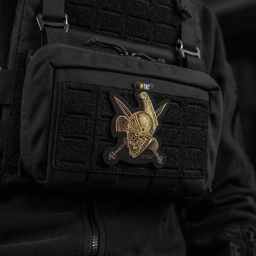 M-Tac - Naszywka Hełm Gladiatora - Haft - Cordura 500D - Złoty - 51374002