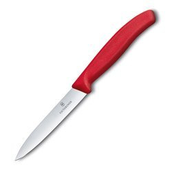 Victorinox - Nóż kuchenny Swiss Classic - Gładki - Czerwony - 6.7701