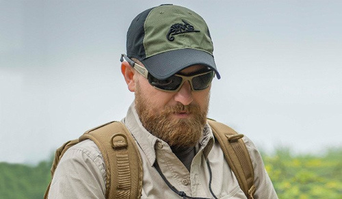 Helikon - Czapka z daszkiem Logo Cap - PolyCotton Ripstop - Olive Green / Adaptive Green - CZ-LGC-PR-0212A