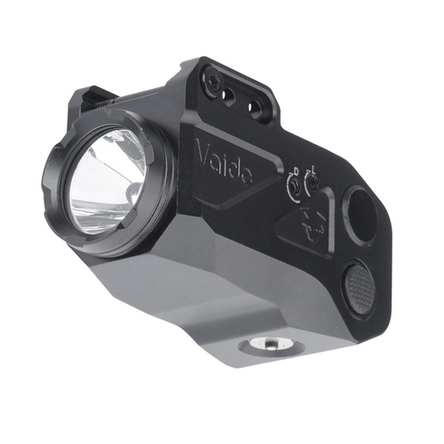 Vaide - Latarka taktyczna LED na broń z laserem Compact Scrapper Combo - 500 lumenów - Czarna - VAPLL-R01