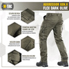 M-Tac - Spodnie taktyczne Aggressor Gen.II Flex - Ripstop - Dark Olive - 20058048