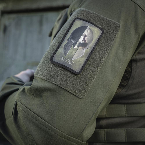 M-Tac - Naszywka Spartan Helmet - Morale Patch - Ranger Green / Czarna - 51102023
