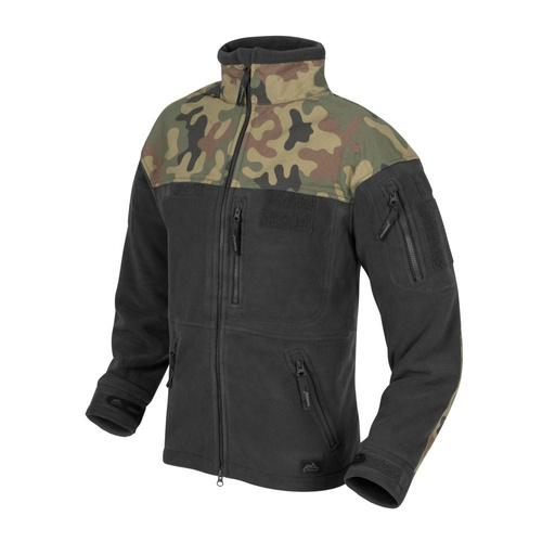 Helikon - Bluza polarowa Infantry - Black/PL Woodland - BL-INF-HF-17
